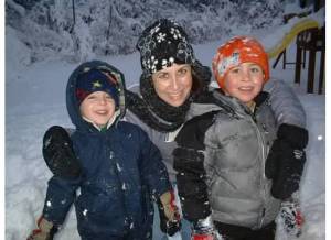 Me and the boys in the snow