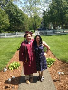 Ethan and I graduation day